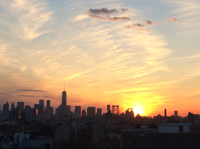 phyllthis NYC skyline sunset