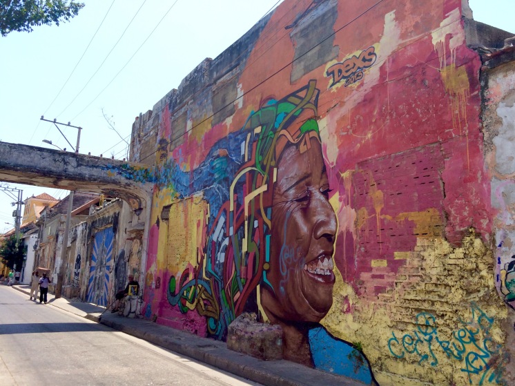 phyllthis murals of Getsemani in Cartagena Colombia 