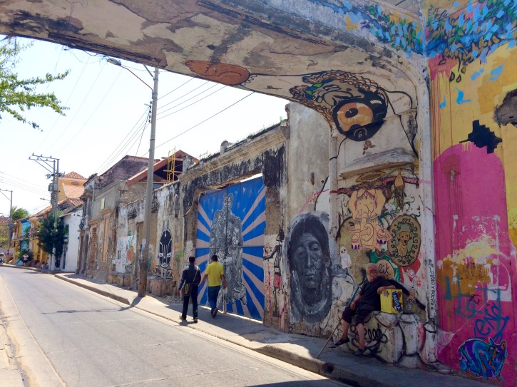 murals and street art in Getsemani, Cartagena, Colombia